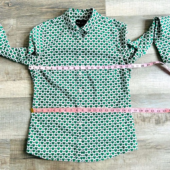 J. Crew Perfect Button Down Shirt in Honeypie Print (size 2) - Picture 9 of 13